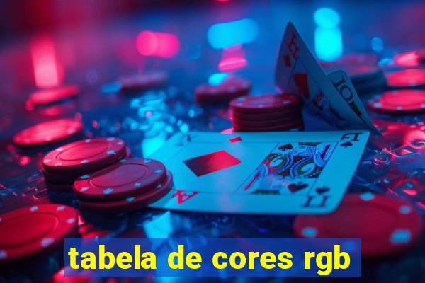 tabela de cores rgb